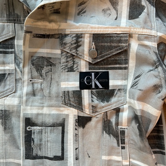 Calvin Klein Jeans printed denim jacket - Picture 3 of 4